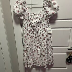 Altar’d State Floral Puff Sleeve Summer Dress